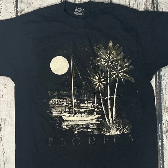 Vintage 90s Florida Travel Vacation Tourism Crewneck 1990s Tshirt - Picture 2 of 3